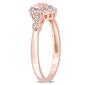 Gemstone Classics&#8482; 18kt. Rose Gold Morganite Heart Ring - image 3