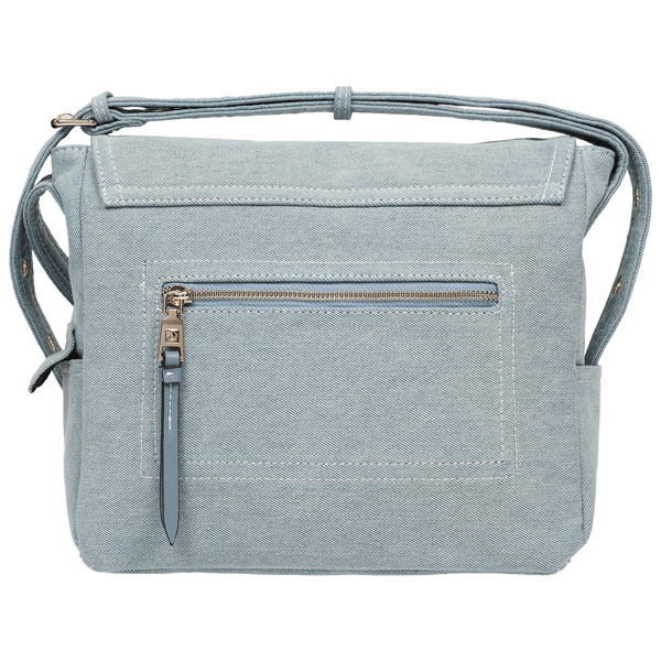 True Religion Multi Patch Denim Messenger Bag