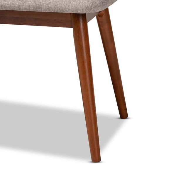 Baxton Studio Flora Upholstered Wooden Dining Bench