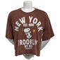Juniors Freeze Mineral Wash Snoopy NY Front Back Skimmer Tee - image 2