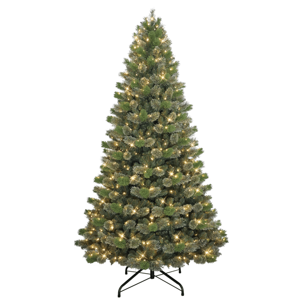 Puleo International 9ft. Pre-Lit Oklahoma Pine Christmas Tree