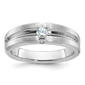 Mens Gentlemens Classics(tm) 14kt. White Gold 1/6ctw. Diamond Ring - image 1