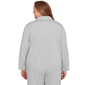 Plus Size Alfred Dunner Casual Vibe Shimmer Collar Button Jacket - image 2