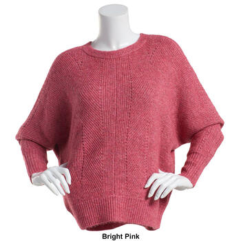 Womens Premise Dolman Sleeve Crew Neck Solid Sweater - Boscov's