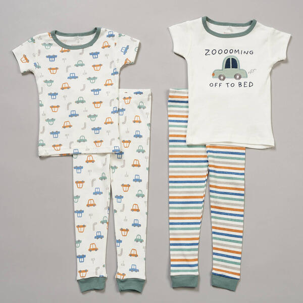 Baby Boy &#40;12-24M&#41; Rugged Bear&#40;R&#41; 4pc. Zooming Off to Bed Pajama Set - image 