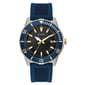 Mens Bulova Two-Tone Blue Silicone Strap Watch - 98B345 - image 1