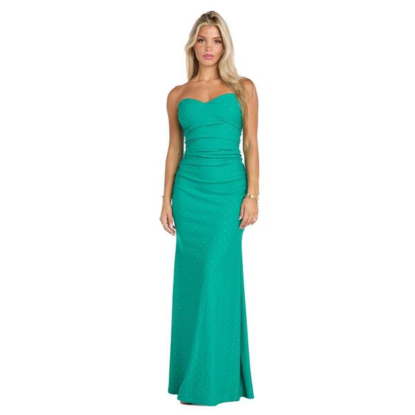 Juniors Morgan & Co. Detach Strap Heatstone Jersey Sheath Dress - image 
