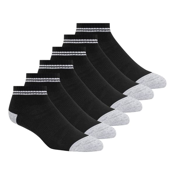 Womens Skechers 6pk. Active Quarter Crew Terry Socks