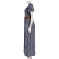 Juniors Wallflower Challis Smock Bodice Puff Sleeve Maxi Dress - image 3