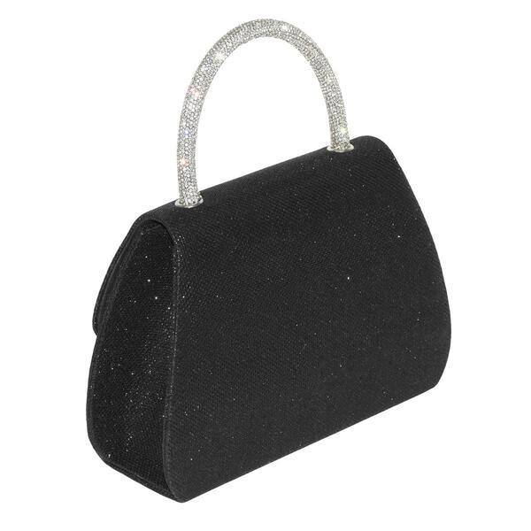 Club Rochelier Evening Bag with Glitter Handle and Bow