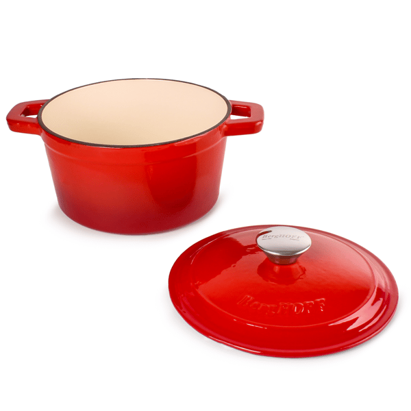 BergHOFF Neo 3pc. Cast Iron Grill Pan & Dutch Oven Cookware Set