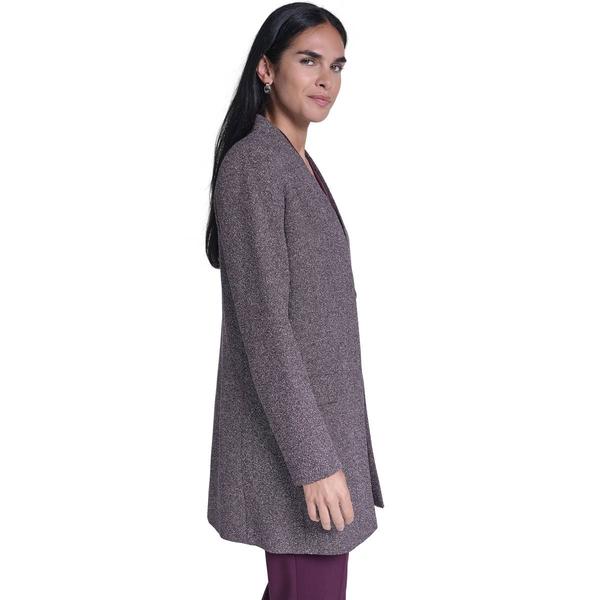 Womens Calvin Klein Long Sleeve Two Pocket Speckled Blazer