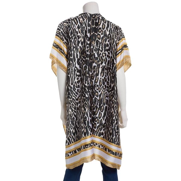 Womens Adrienne Vittadini T2pc. Kimono & Hat Set - Ivory