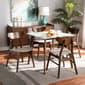 Baxton Studio Pearson Light Beige/Walnut Brown 5pc. Dining Set - image 7