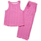 Womens Jaclyn Rachel Roses Varigated Tank Capris Pajama Set - image 1