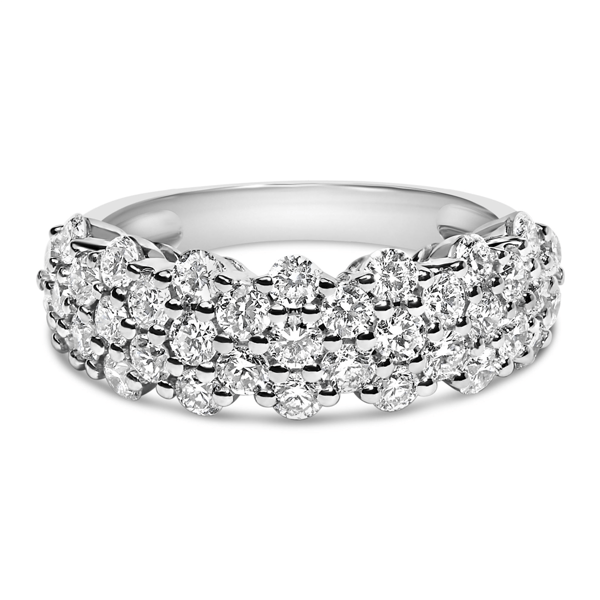 Haus of Brilliance 2ctw. Lab Grown Diamond Scattered Band Ring