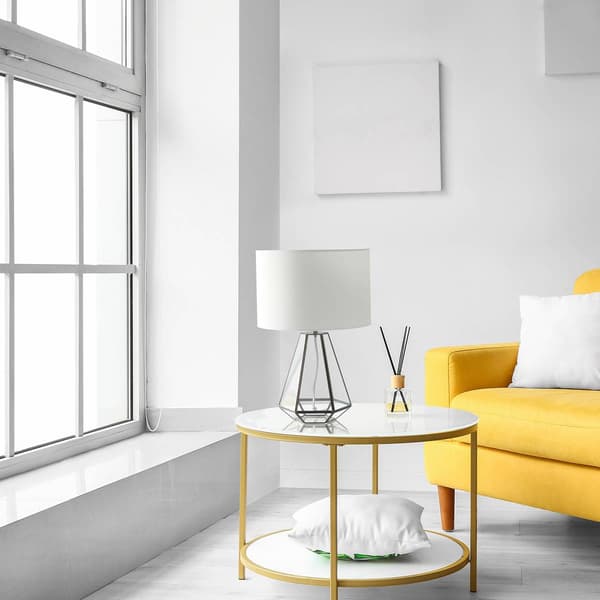 Lalia Home Barnlitt Transparent Triagonal Table Lamp