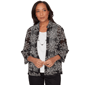 Womens Alfred Dunner Detail Driven Two In One Mesh Soutache Top - image 1