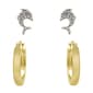 Accents 2pc. Diamond Accent Dolphin Stud and Hoop Earring Set - image 1