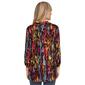 Petite Ali Miles 3/4 Sleeve Burnout Crinkle Button Down Tunic - image 2