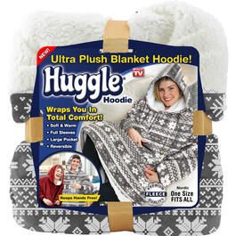 As Seen On TV Huggie Ultra Plush Blanket Hoodie - Nordic