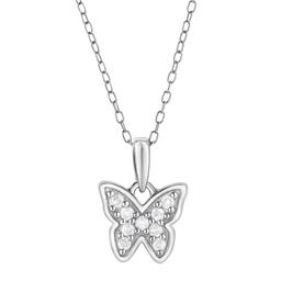 Nova Star(tm) 1/10ctw. Lab Grown Diamond Butterfly Pendant