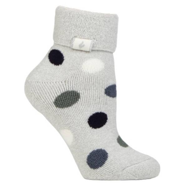Womens Heat Holders Serena Dot Sleep Ankle Socks - image 
