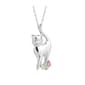 Black Hills Gold Sterling Silver Cat Pendant Necklace - image 1