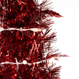 Northlight 4ft. Pre-Lit Red Pop-Up Tinsel Christmas Tree