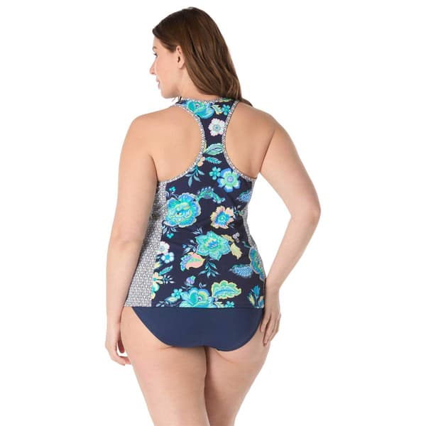 Plus Size Beach House Diamond Meadows Erinna Tankini Swim Top