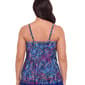 Plus Size American Beach Sparks Frenzy Tiered Tankini Swim Top - image 2