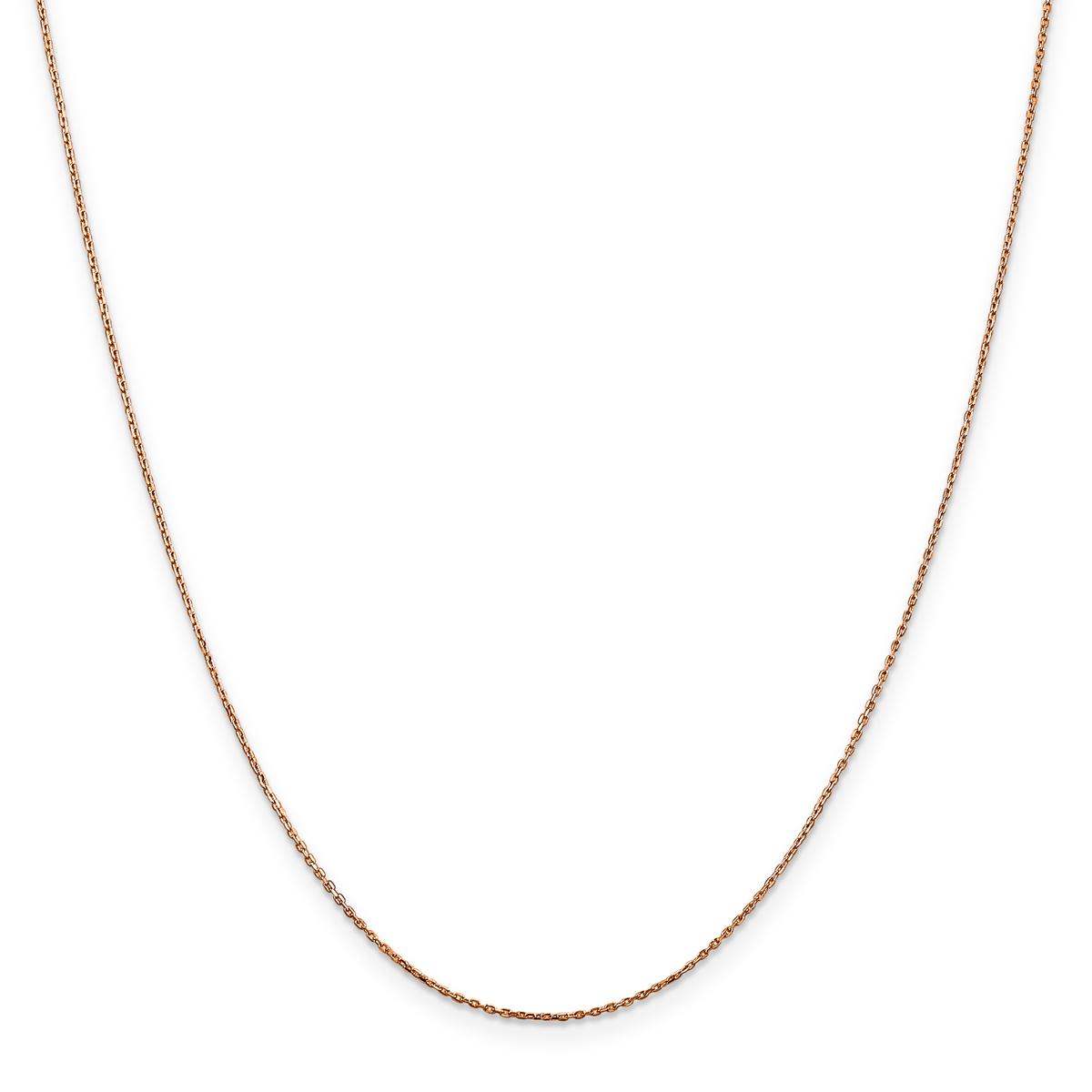 Unisex Gold Classics™ .8mm. Rose Gold Diamond Cut Necklace