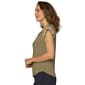 Plus Size Democracy Crochet Cap Sleeve Split Neck Blouse - image 3