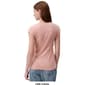 Womens Calvin Klein Short Sleeve Rouched Shoulder Knit Blouse - image 2