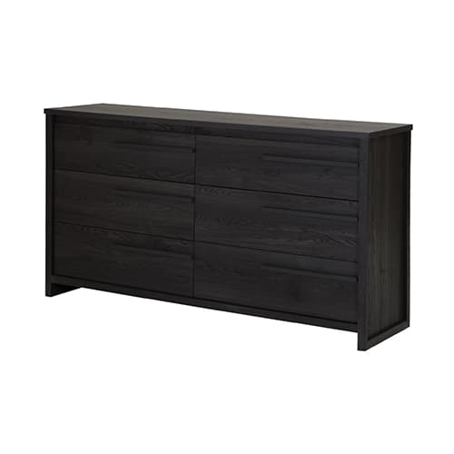 South Shore 6-Drawer Double Dresser-Grey Oak