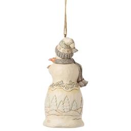 Jim Shore Woodland Snowman Holding Fawn Ornament