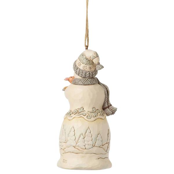Jim Shore Woodland Snowman Holding Fawn Ornament