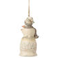 Jim Shore Woodland Snowman Holding Fawn Ornament - image 3
