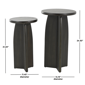 9th & Pike® Traditional Black Wood Accent Table Set - image 3