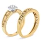 Haus of Brilliance 14kt. Gold 1/5ctw. Diamond Scroll Bridal Set - image 3