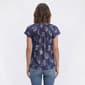 Womens Absolutely Famous Ruffle Neck Coastal Blouse - image 2