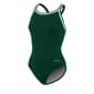 Womens Dolfin(R) Team Solid DBX Back One Piece Swimsuit - Forest - image 1