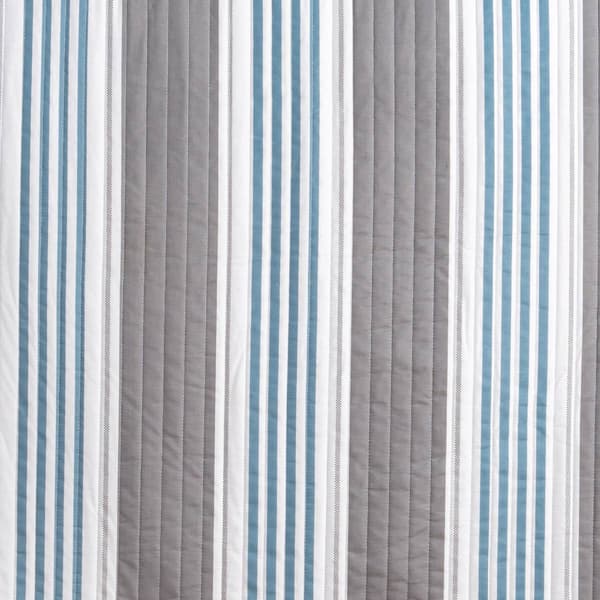 FreshFolds St. Croix 3pc. Reversible Coastal Stripe Quilt Set