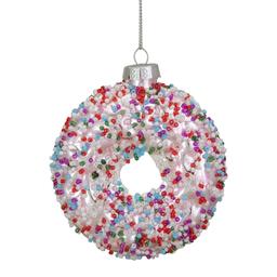 Northlight Seasonal 3.75in. Sprinkle Doughnut Christmas Ornament