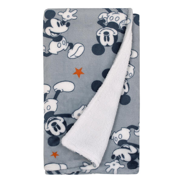 Disney Mickey Mouse Sherpa Baby Blanket - image 