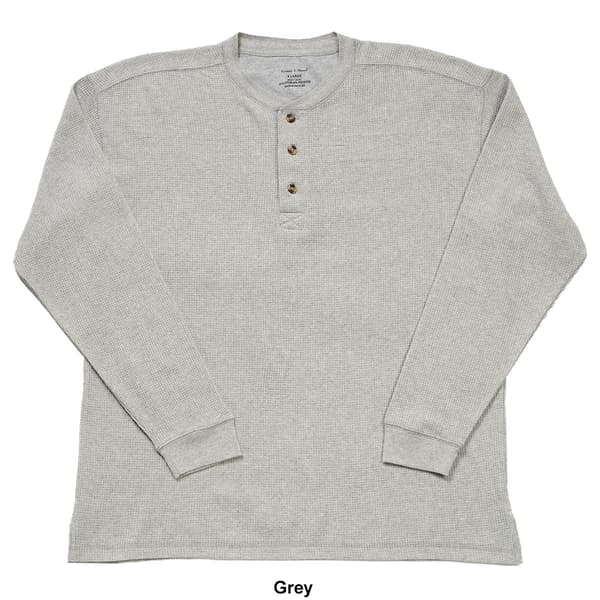 Mens Preswick & Moore&#174; Long Sleeve Thermal Henley Pajama Shirt