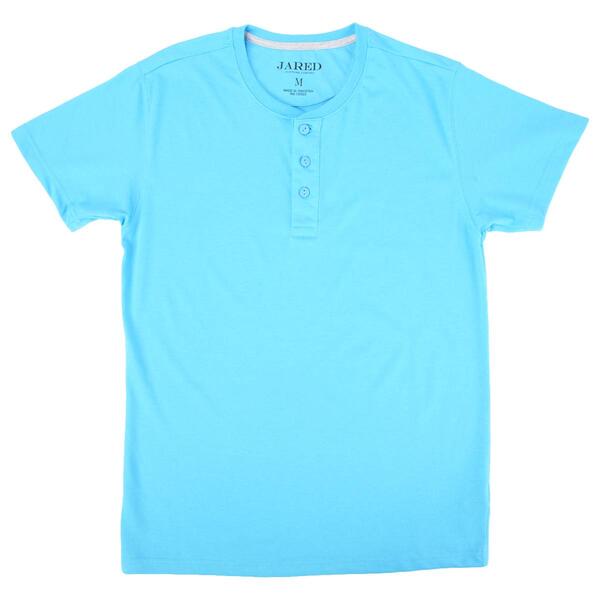 Young Mens Jared Short Sleeve Henley Tee - image 