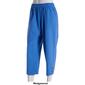 Womens Emily Daniels Solid Sheeting Capri Pants with Pockets - image 5