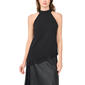 Womens MSK Sleeveless Mock Neck Lace Trim Asymmetric Hem Top - image 1