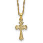 Gold Classics&#40;tm&#41; 10kt. Gold X-Center Cross Chain Necklace - image 1